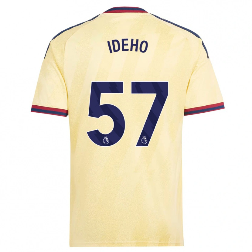 Danxen Kvinder Joel Ideho #57 Lys Gul Midnatsblå Tredje Sæt Spillertrøjer 2026/27 Trøje T-Shirt