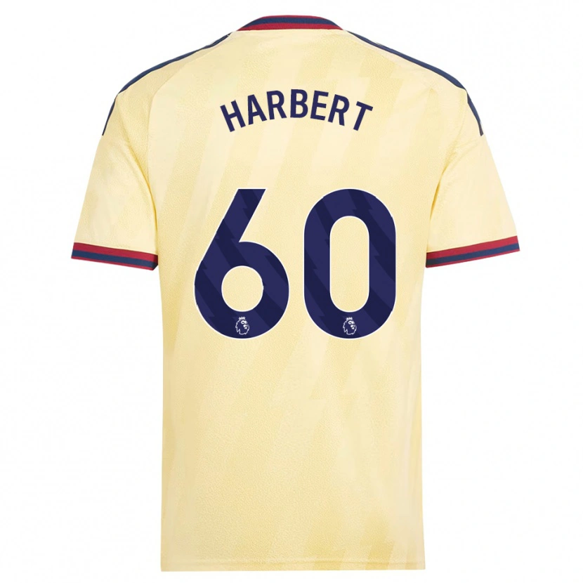 Danxen Kvinder Laila Harbert #60 Lys Gul Midnatsblå Tredje Sæt Spillertrøjer 2026/27 Trøje T-Shirt