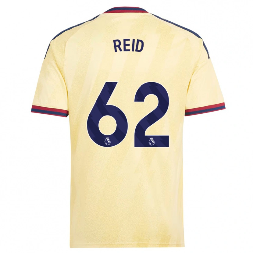 Danxen Kvinder Katie Reid #62 Lys Gul Midnatsblå Tredje Sæt Spillertrøjer 2026/27 Trøje T-Shirt