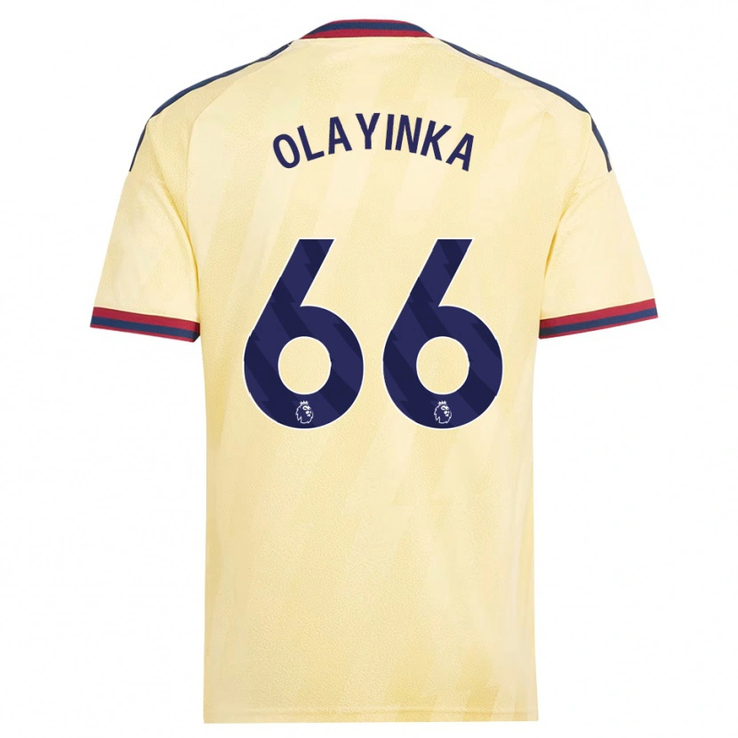 Danxen Kvinder James Olayinka #66 Lys Gul Midnatsblå Tredje Sæt Spillertrøjer 2026/27 Trøje T-Shirt
