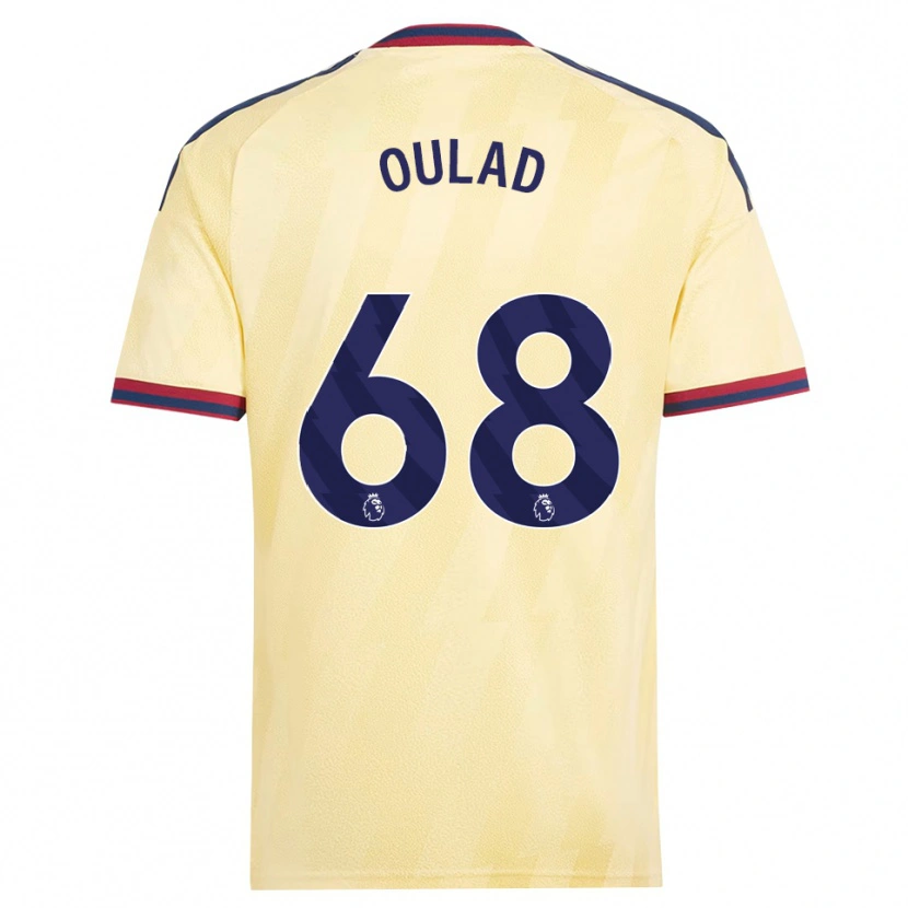 Danxen Kvinder Salah-Eddine Oulad M'hand #68 Lys Gul Midnatsblå Tredje Sæt Spillertrøjer 2026/27 Trøje T-Shirt