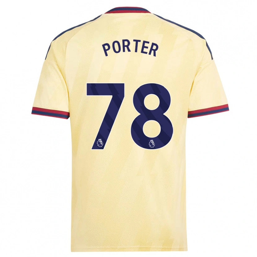 Danxen Kvinder Jack Porter #78 Lys Gul Midnatsblå Tredje Sæt Spillertrøjer 2026/27 Trøje T-Shirt