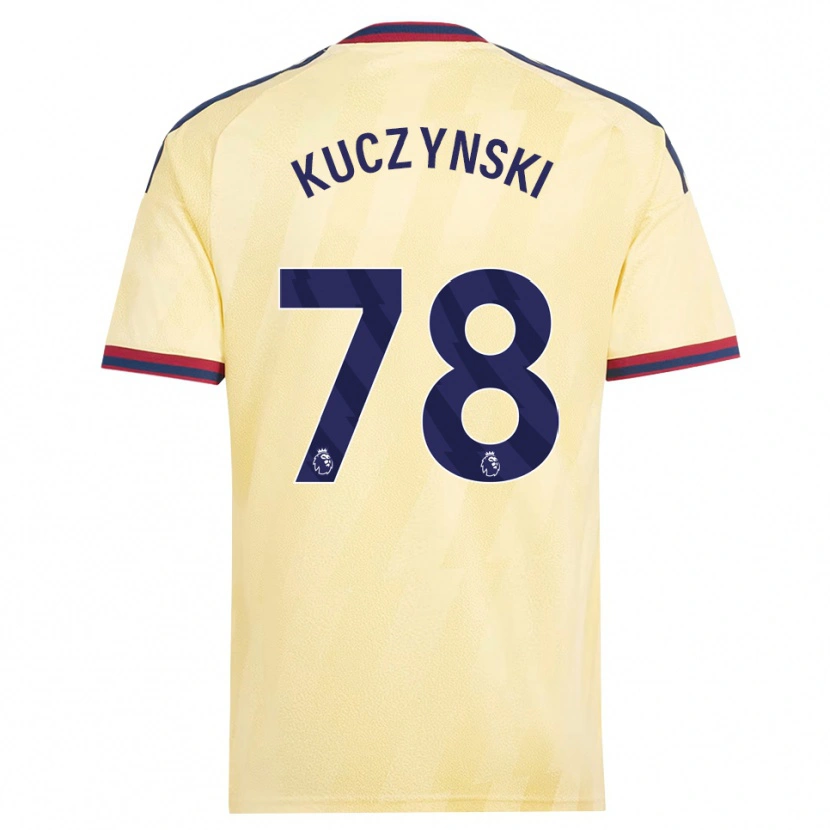 Danxen Kvinder Max Kuczynski #78 Lys Gul Midnatsblå Tredje Sæt Spillertrøjer 2026/27 Trøje T-Shirt