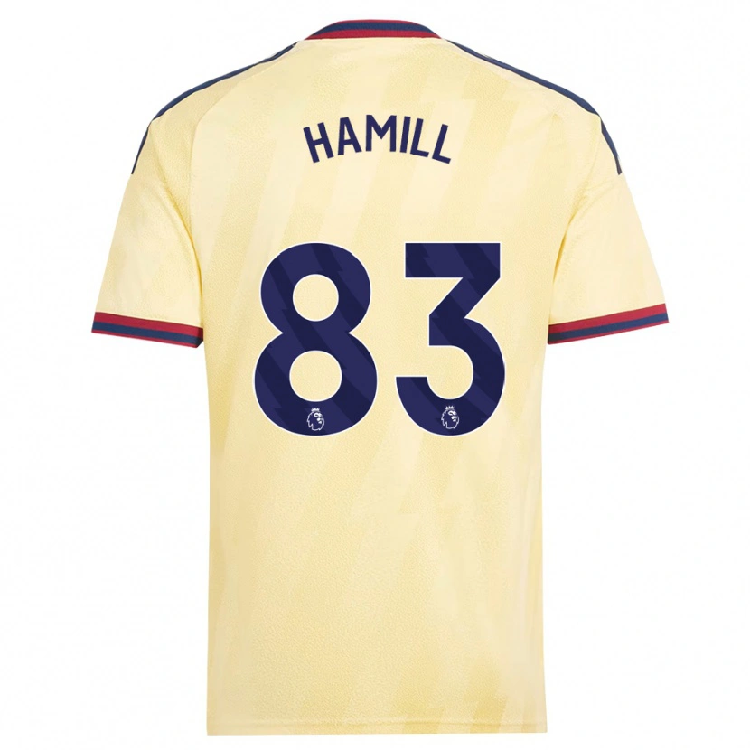 Danxen Kvinder Callan Hamill #83 Lys Gul Midnatsblå Tredje Sæt Spillertrøjer 2026/27 Trøje T-Shirt