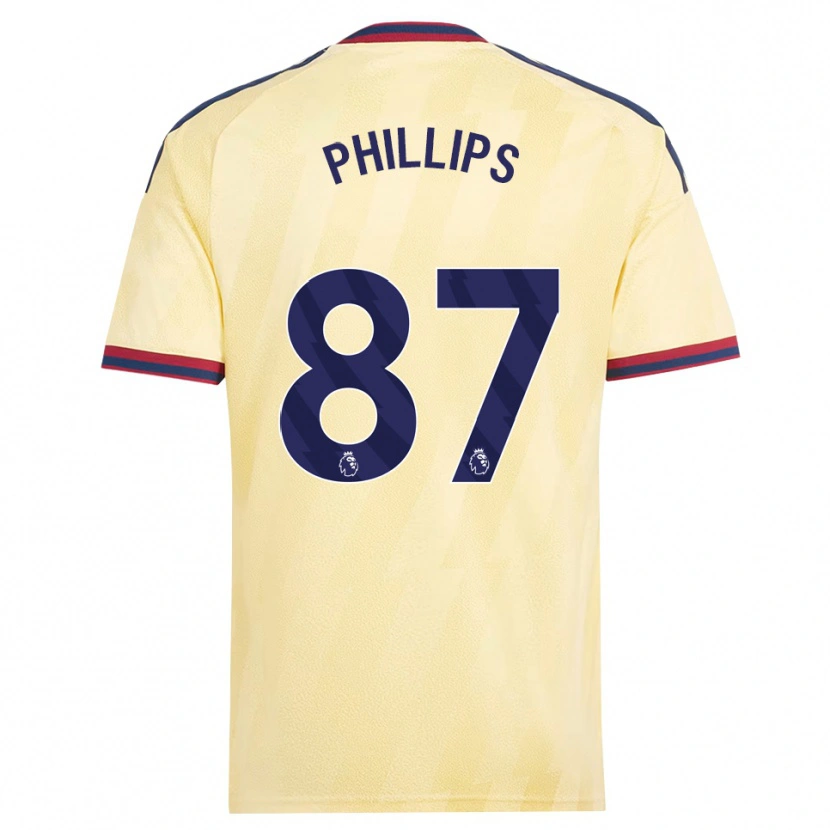 Danxen Kvinder Bowen Phillips #87 Lys Gul Midnatsblå Tredje Sæt Spillertrøjer 2026/27 Trøje T-Shirt