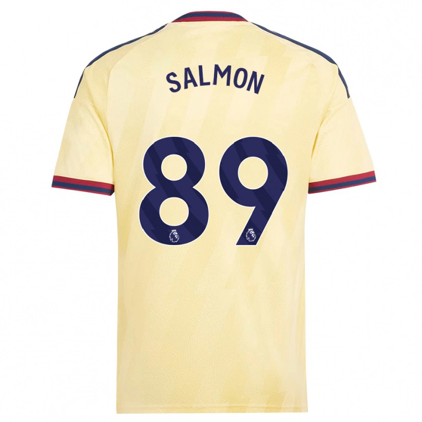 Danxen Kvinder Marli Salmon #89 Lys Gul Midnatsblå Tredje Sæt Spillertrøjer 2026/27 Trøje T-Shirt