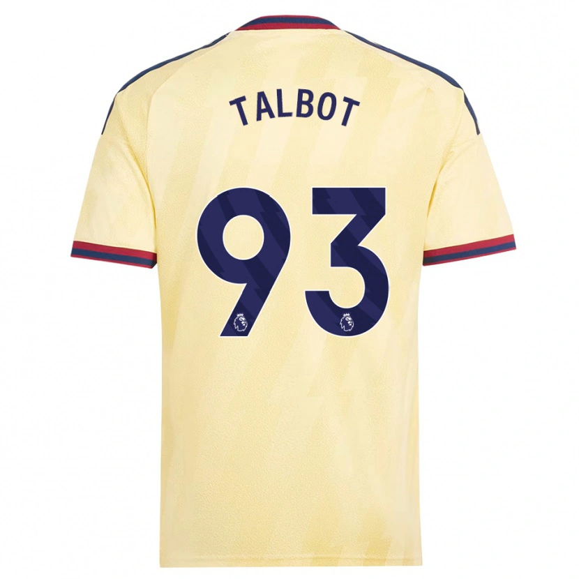Danxen Kvinder Jack Talbot #93 Lys Gul Midnatsblå Tredje Sæt Spillertrøjer 2026/27 Trøje T-Shirt