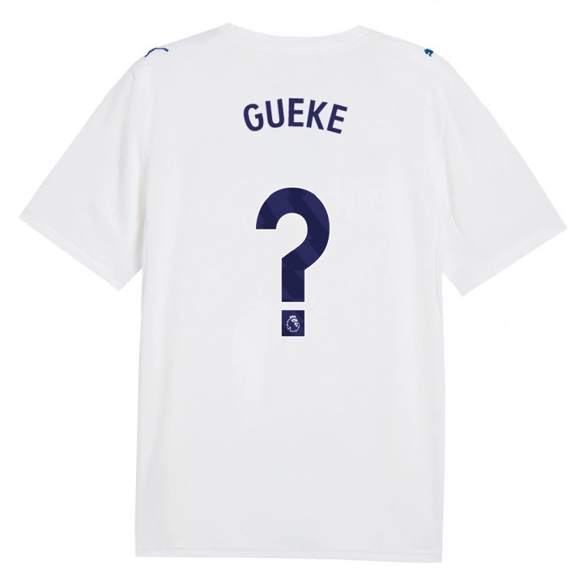 Danxen Kvinder William Gueke #0 Marine Hvid Tredje Sæt Spillertrøjer 2026/27 Trøje T-Shirt