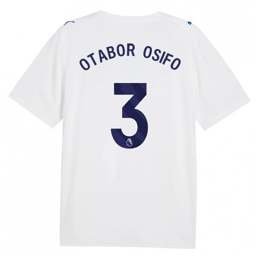 Danxen Kvinder Prince Otabor Osifo #3 Marine Hvid Tredje Sæt Spillertrøjer 2026/27 Trøje T-Shirt