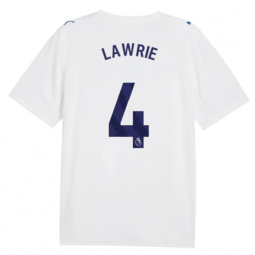 Danxen Kvinder Freddie Lawrie #4 Marine Hvid Tredje Sæt Spillertrøjer 2026/27 Trøje T-Shirt