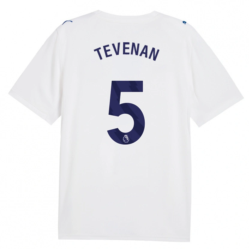 Danxen Kvinder Oliver Tevenan #5 Marine Hvid Tredje Sæt Spillertrøjer 2026/27 Trøje T-Shirt