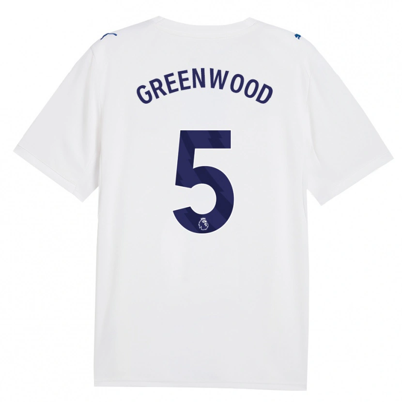Danxen Kvinder Alex Greenwood #5 Marine Hvid Tredje Sæt Spillertrøjer 2026/27 Trøje T-Shirt