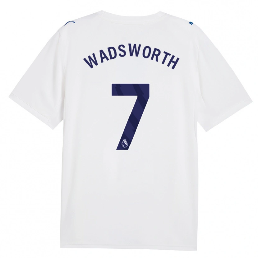 Danxen Kvinder Sam Wadsworth #7 Marine Hvid Tredje Sæt Spillertrøjer 2026/27 Trøje T-Shirt