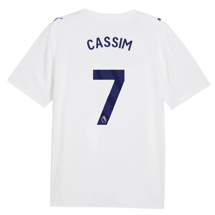 Danxen Kvinder Karim Cassim #7 Marine Hvid Tredje Sæt Spillertrøjer 2026/27 Trøje T-Shirt