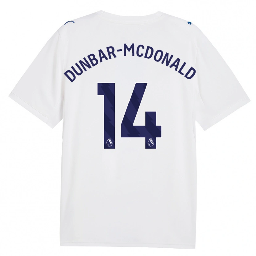 Danxen Kvinder Christian Dunbar-Mcdonald #14 Marine Hvid Tredje Sæt Spillertrøjer 2026/27 Trøje T-Shirt
