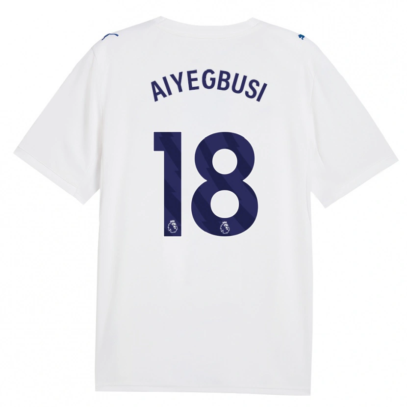 Danxen Kvinder Tirenioluwa Aiyegbusi #18 Marine Hvid Tredje Sæt Spillertrøjer 2026/27 Trøje T-Shirt