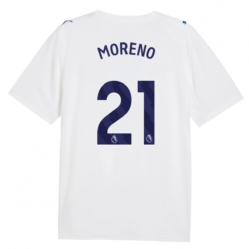 Danxen Kvinder Marlos Moreno #21 Marine Hvid Tredje Sæt Spillertrøjer 2026/27 Trøje T-Shirt