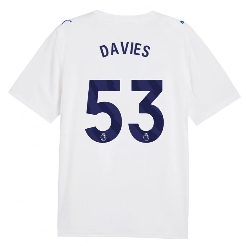 Danxen Kvinder Mayzee Davies #53 Marine Hvid Tredje Sæt Spillertrøjer 2026/27 Trøje T-Shirt