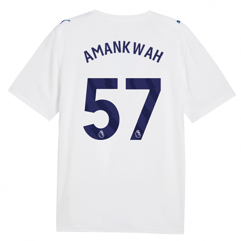 Danxen Kvinder Yeboah Amankwah #57 Marine Hvid Tredje Sæt Spillertrøjer 2026/27 Trøje T-Shirt