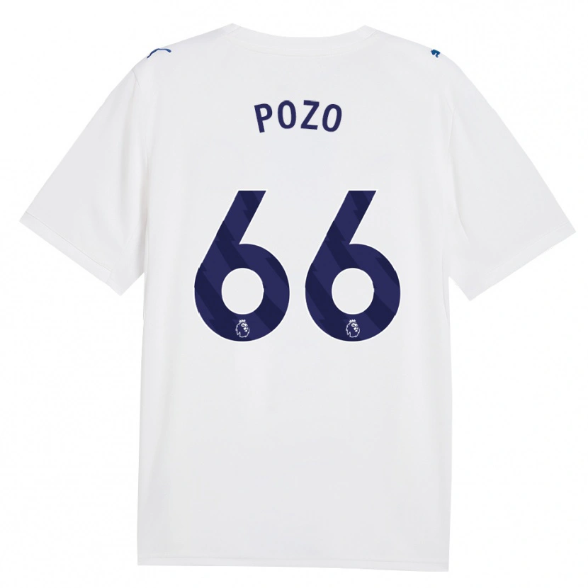 Danxen Kvinder Iker Pozo #66 Marine Hvid Tredje Sæt Spillertrøjer 2026/27 Trøje T-Shirt