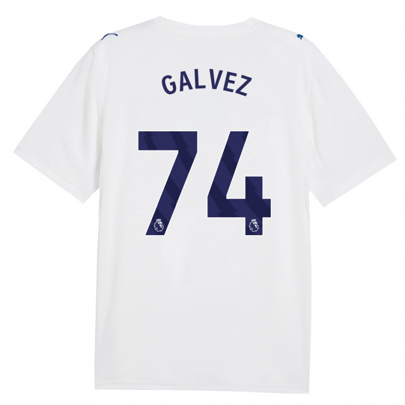 Danxen Kvinder Tomas Galvez #74 Marine Hvid Tredje Sæt Spillertrøjer 2026/27 Trøje T-Shirt