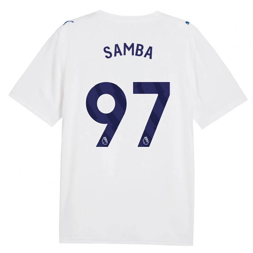 Danxen Kvinder Tyrone Samba #97 Marine Hvid Tredje Sæt Spillertrøjer 2026/27 Trøje T-Shirt