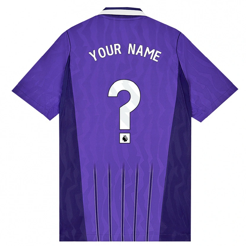 Danxen Kvinder Dit Navn #0 Lilla Hvid Tredje Sæt Spillertrøjer 2026/27 Trøje T-Shirt