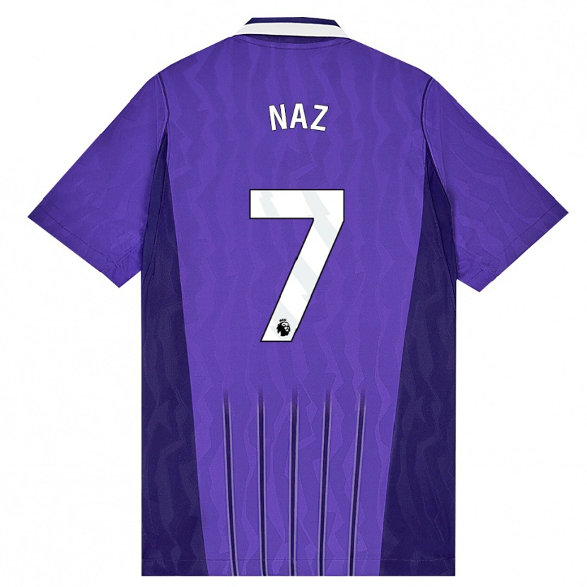 Danxen Kvinder Jessica Naz #7 Lilla Hvid Tredje Sæt Spillertrøjer 2026/27 Trøje T-Shirt