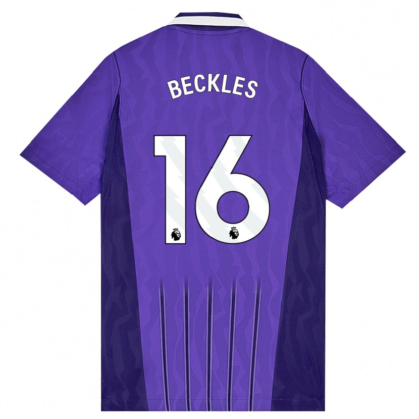Danxen Kvinder Zion Beckles #16 Lilla Hvid Tredje Sæt Spillertrøjer 2026/27 Trøje T-Shirt