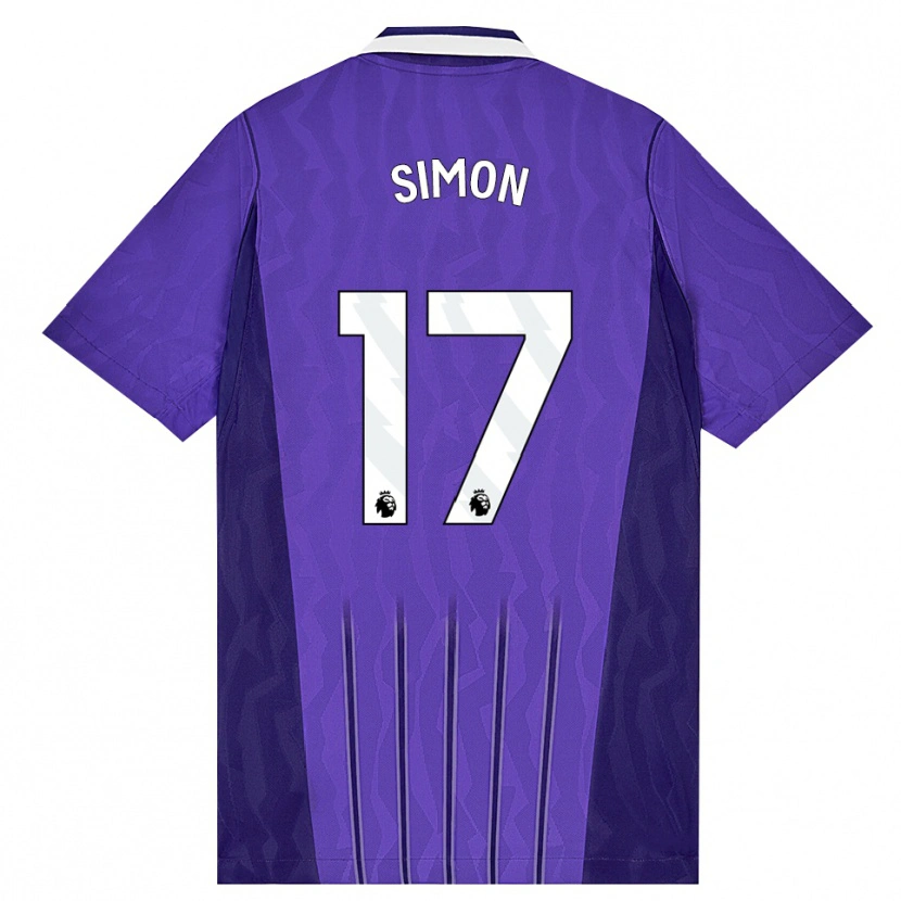 Danxen Kvinder Kyah Simon #17 Lilla Hvid Tredje Sæt Spillertrøjer 2026/27 Trøje T-Shirt