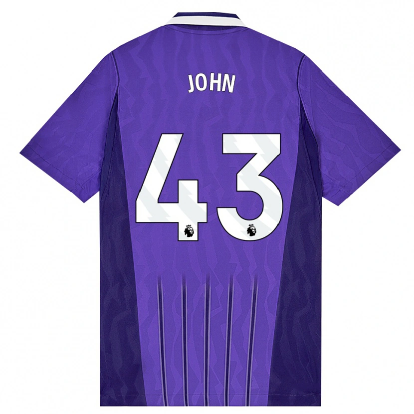 Danxen Kvinder Nile John #43 Lilla Hvid Tredje Sæt Spillertrøjer 2026/27 Trøje T-Shirt