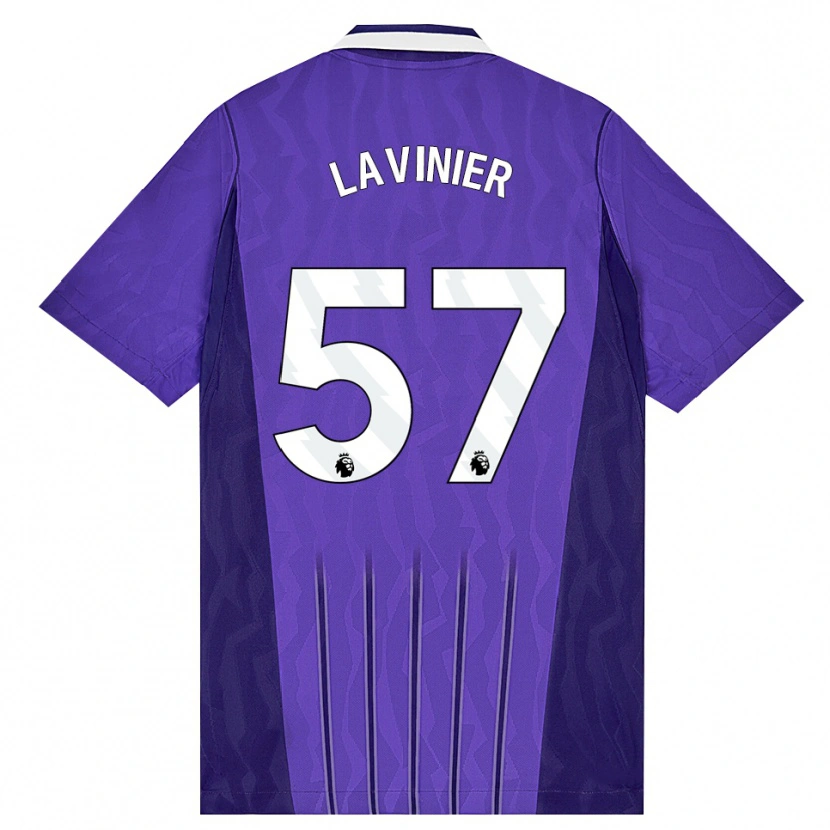 Danxen Kvinder Marcel Lavinier #57 Lilla Hvid Tredje Sæt Spillertrøjer 2026/27 Trøje T-Shirt