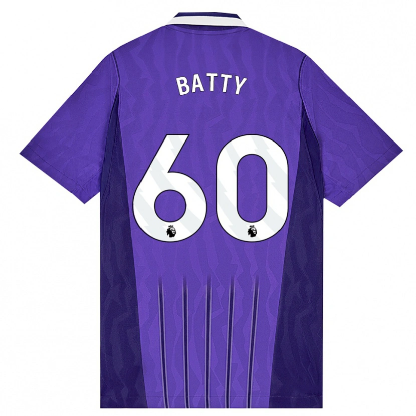 Danxen Kvinder Dan Batty #60 Lilla Hvid Tredje Sæt Spillertrøjer 2026/27 Trøje T-Shirt