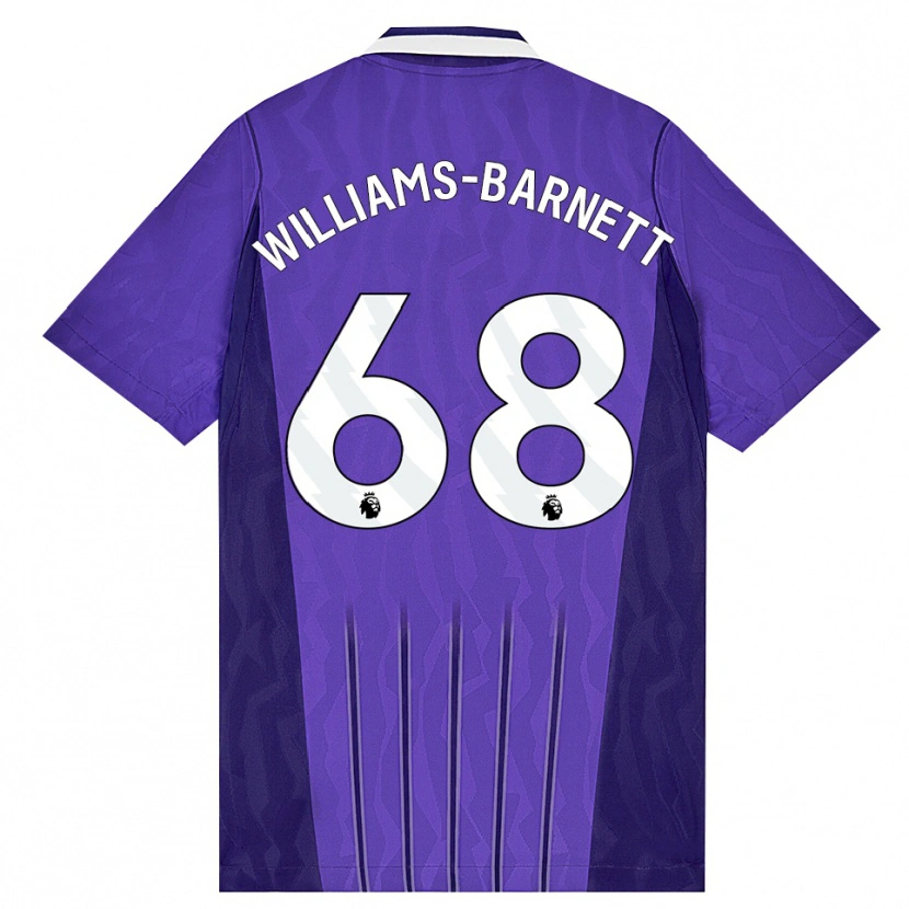 Danxen Kvinder Luca Williams-Barnett #68 Lilla Hvid Tredje Sæt Spillertrøjer 2026/27 Trøje T-Shirt