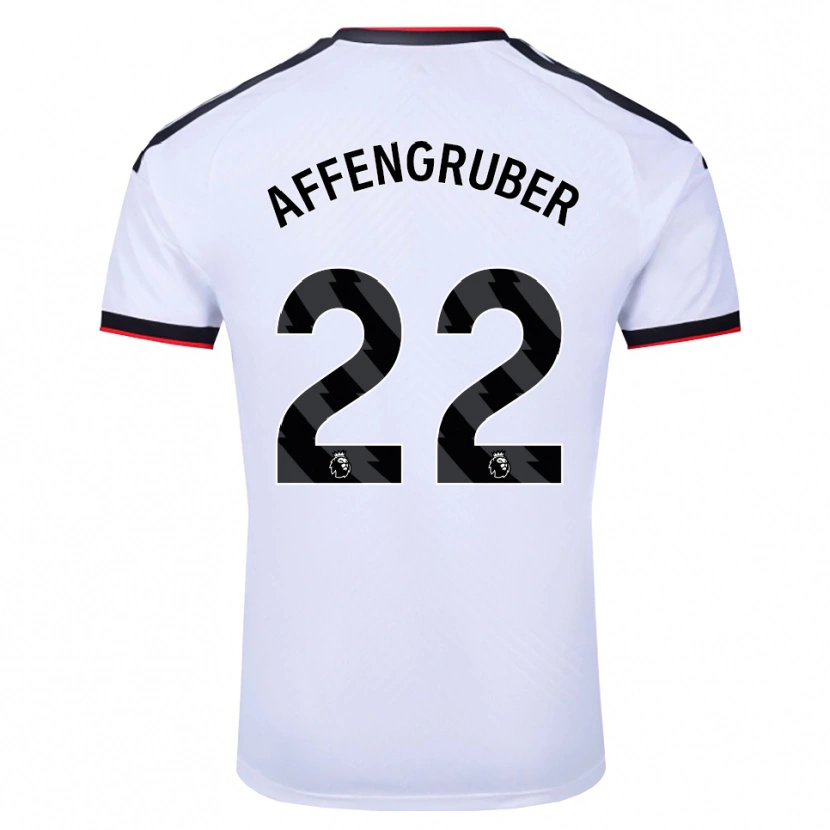 Danxen Kvinder David Affengruber #22 Hvid Sort Rød Hjemmebane Spillertrøjer 2026/27 Trøje T-Shirt