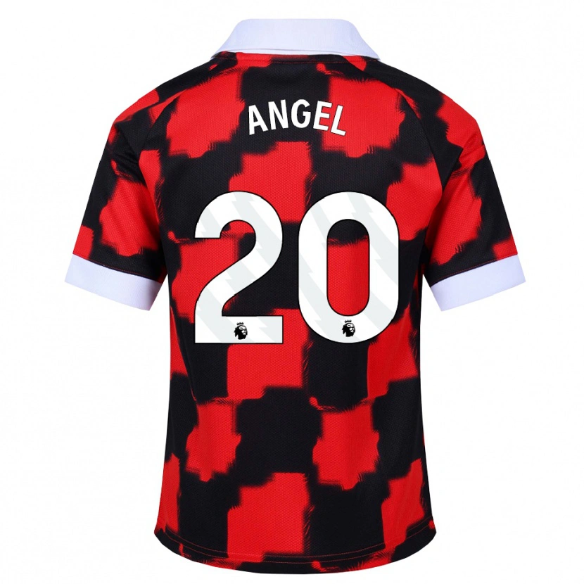 Danxen Kvinder Manuel Ángel #20 Rød Hvid Sort Udebane Spillertrøjer 2026/27 Trøje T-Shirt