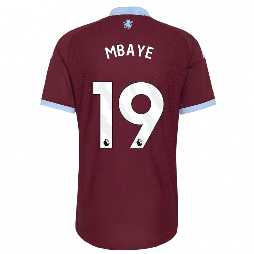 Danxen Kvinder Ibrahim Mbaye #19 Kornblomstblå Vinrød Hjemmebane Spillertrøjer 2026/27 Trøje T-Shirt