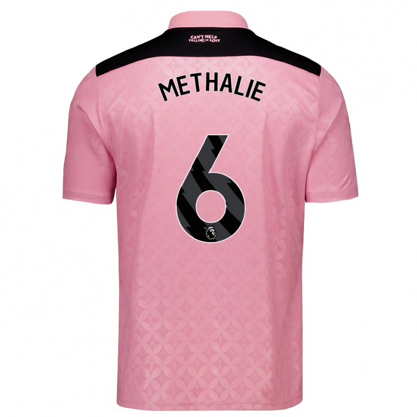 Danxen Kvinder Dayann Methalie #6 Lysrosa Sort Udebane Spillertrøjer 2026/27 Trøje T-Shirt