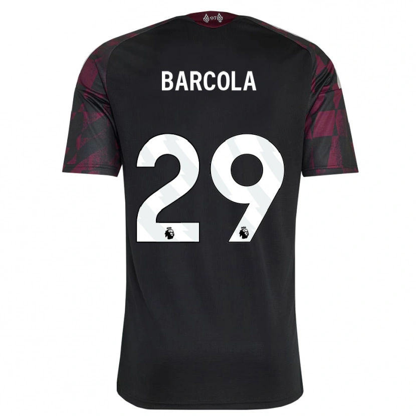 Danxen Kvinder Bradley Barcola #29 Sort Hvid Lilla Tredje Sæt Spillertrøjer 2026/27 Trøje T-Shirt