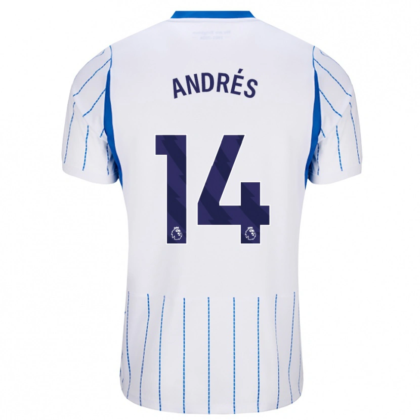 Danxen Kvinder Chema Andrés #14 Jægerblå Hvid Udebane Spillertrøjer 2026/27 Trøje T-Shirt