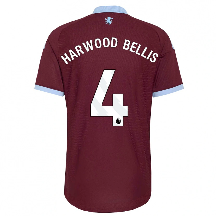 Danxen Kvinder Taylor Harwood-Bellis #4 Kornblomstblå Vinrød Hjemmebane Spillertrøjer 2026/27 Trøje T-Shirt