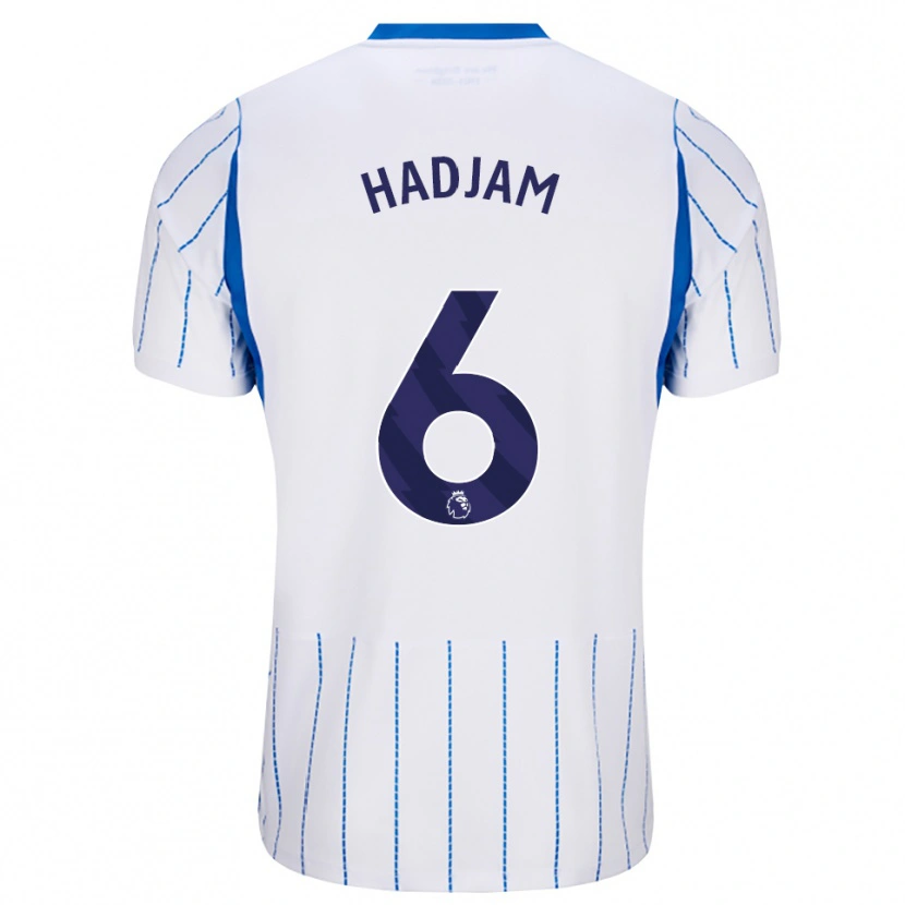 Danxen Kvinder Jaouen Hadjam #6 Jægerblå Hvid Udebane Spillertrøjer 2026/27 Trøje T-Shirt