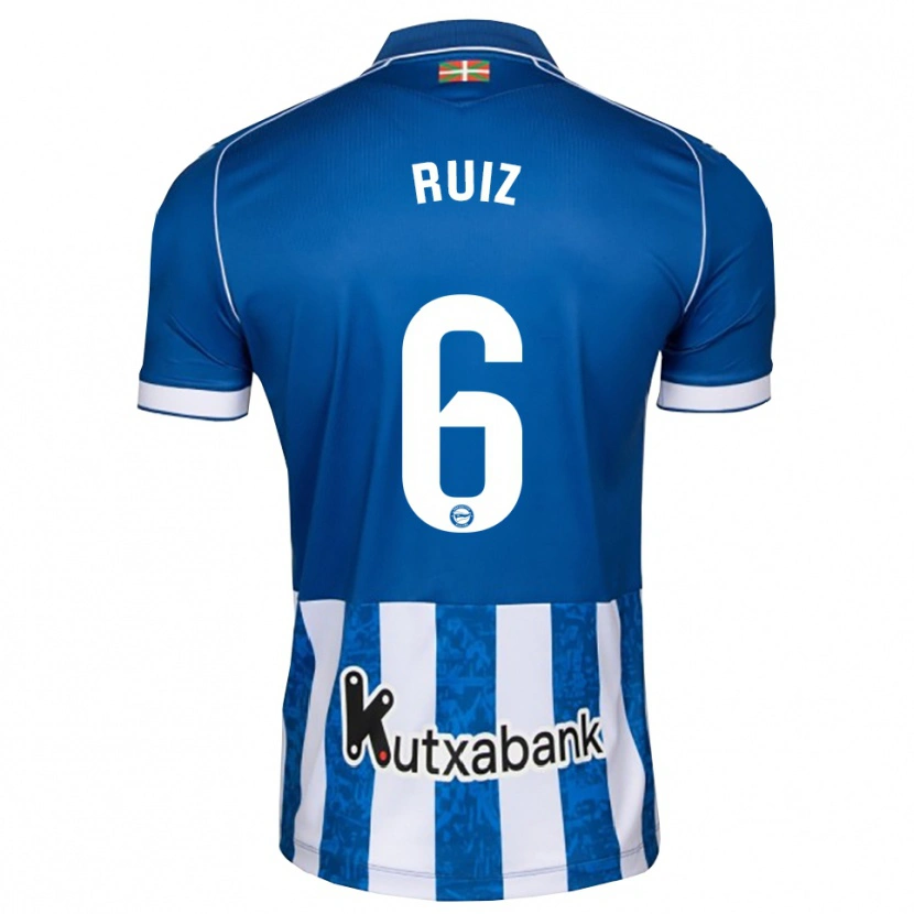 Danxen Børn Markel Ruiz #6 Blå Hvid Sort Hjemmebane Spillertrøjer 2026/27 Trøje T-Shirt