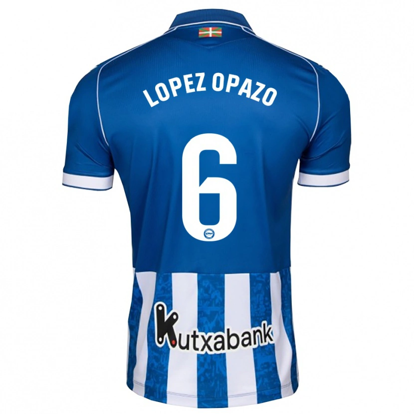 Danxen Børn Nayadet Zulema Lopez Opazo #6 Blå Hvid Sort Hjemmebane Spillertrøjer 2026/27 Trøje T-Shirt