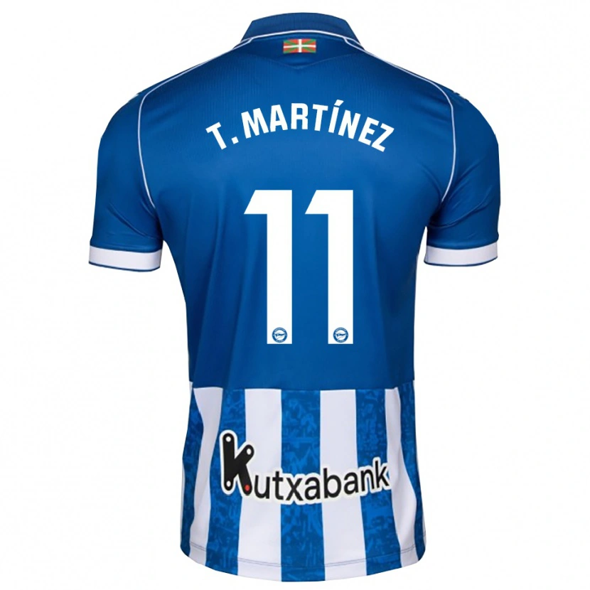 Danxen Børn Toni Martínez #11 Blå Hvid Sort Hjemmebane Spillertrøjer 2026/27 Trøje T-Shirt