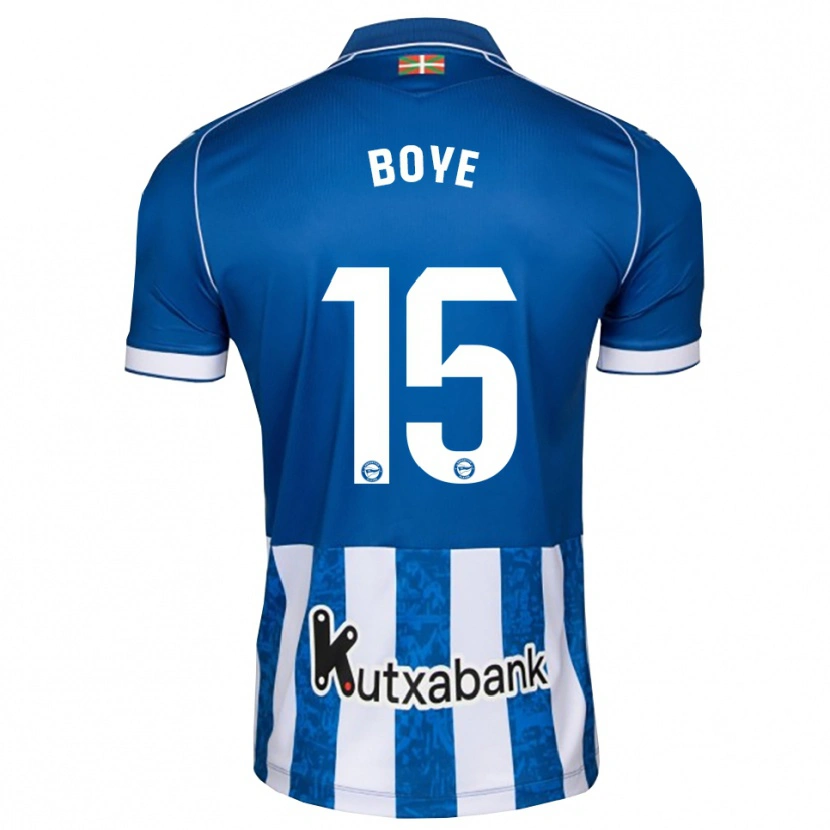 Danxen Børn Lucas Boyé #15 Blå Hvid Sort Hjemmebane Spillertrøjer 2026/27 Trøje T-Shirt