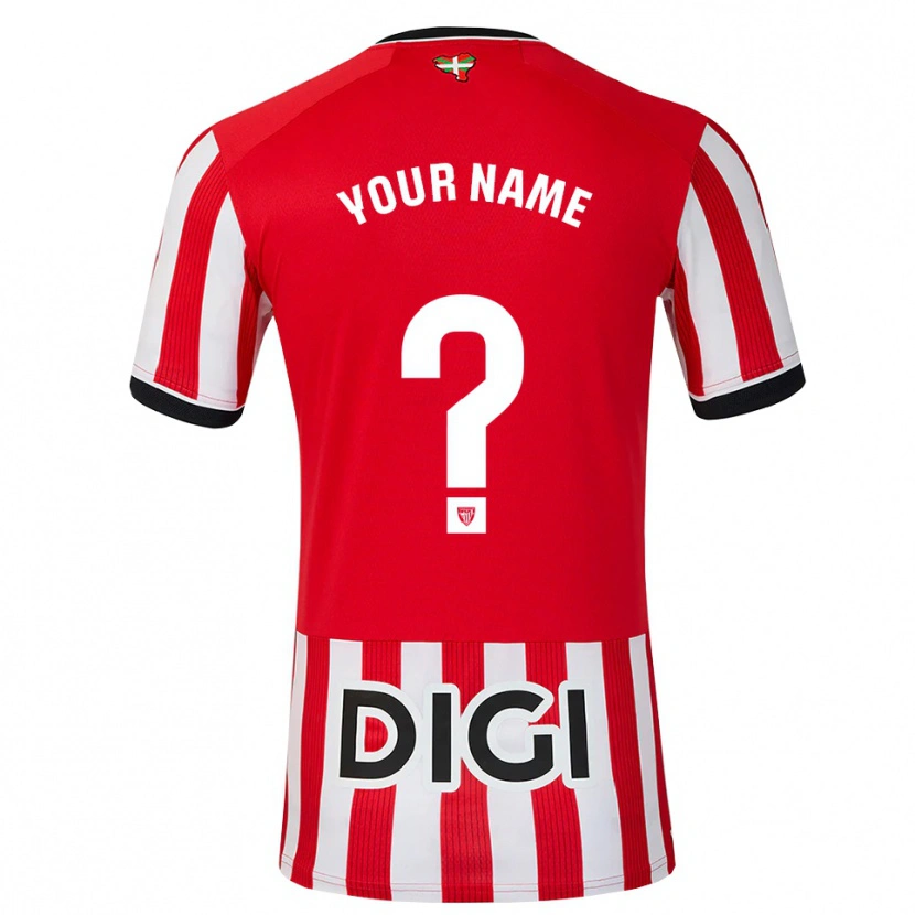 Danxen Børn Dit Navn #0 Rød Sort Hvid Hjemmebane Spillertrøjer 2026/27 Trøje T-Shirt