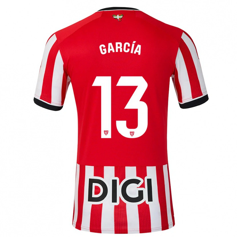 Danxen Børn Simón García #13 Rød Sort Hvid Hjemmebane Spillertrøjer 2026/27 Trøje T-Shirt