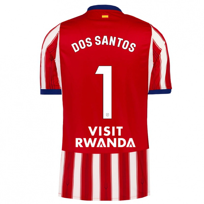 Danxen Børn Alex Dos Santos #1 Kongeblå Rød Hvid Hjemmebane Spillertrøjer 2026/27 Trøje T-Shirt