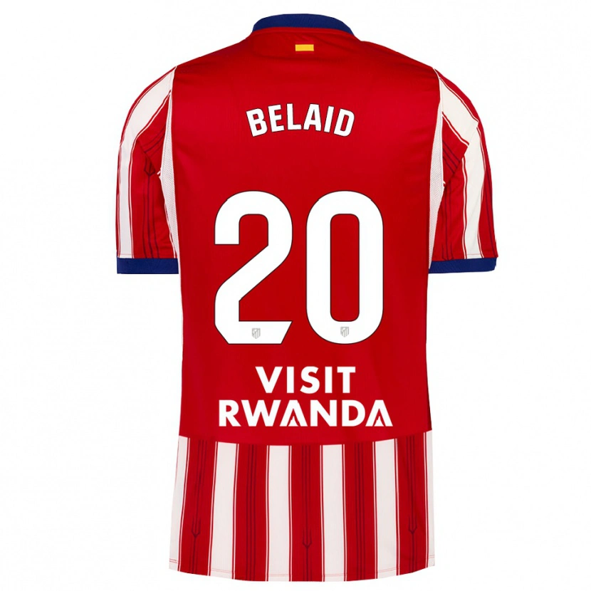 Danxen Børn Rayane Belaid #20 Kongeblå Rød Hvid Hjemmebane Spillertrøjer 2026/27 Trøje T-Shirt